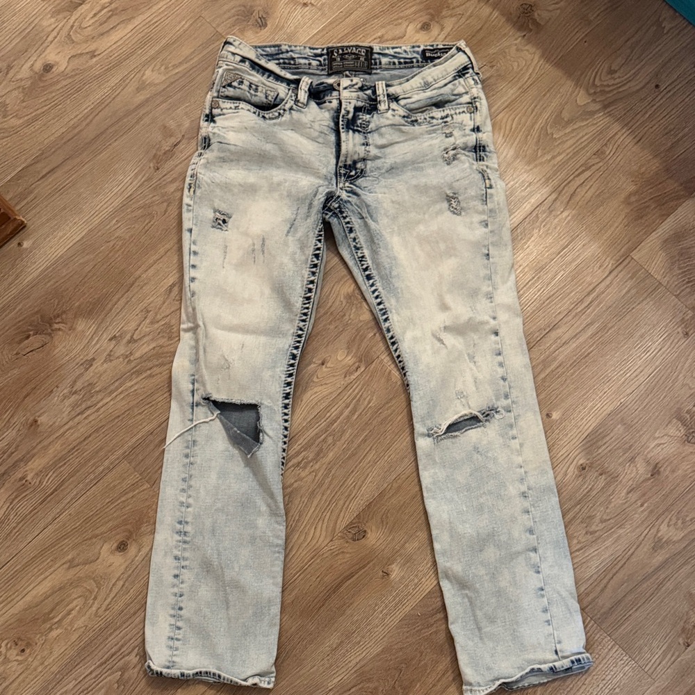 Salvage Light Blue Denim Jeans
